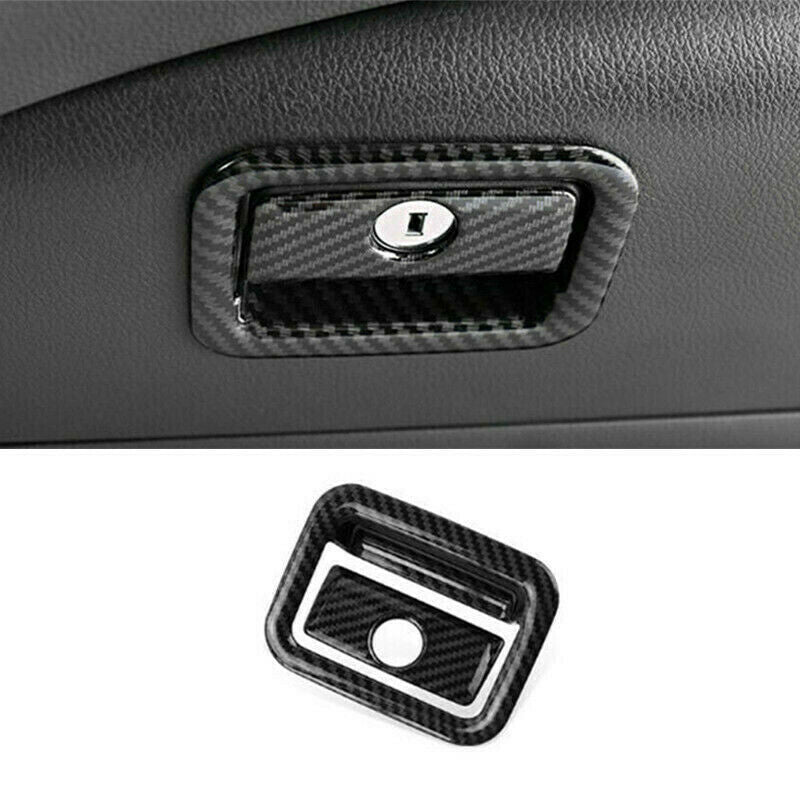 ForToyota Camry 2018-2021 Carbon Fiber Style Copilot Storage Box Handle Trim