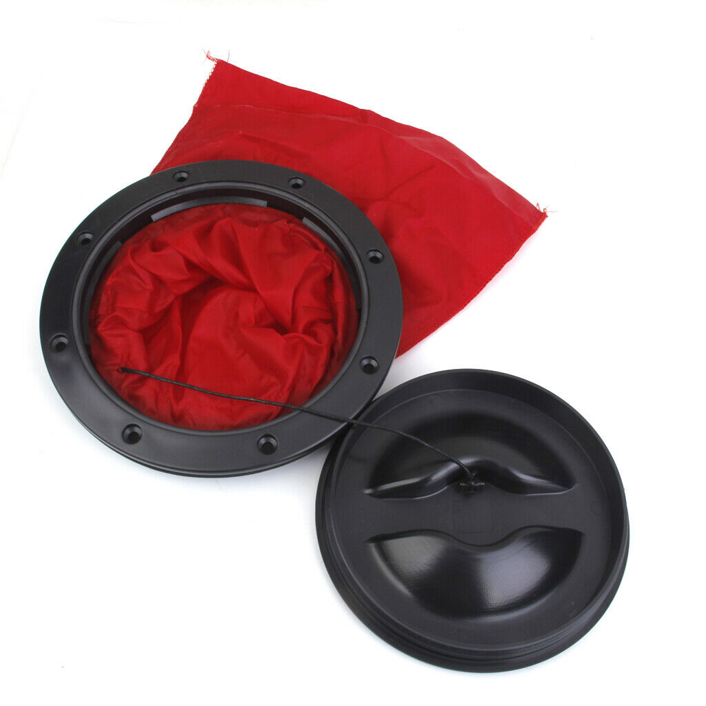 6'' ABS Marine Hatch Cover Twist out Deck Plate w/ Waterproof Bag Boat Kayak