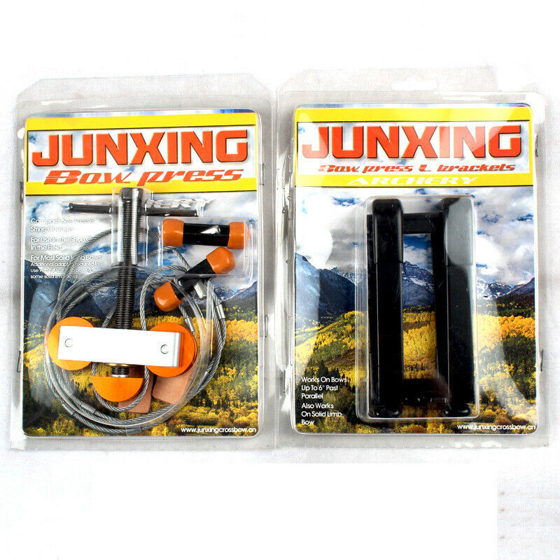 Portable Compound Bow Press Quad Bracket Repair String Changer Archery Tool Set