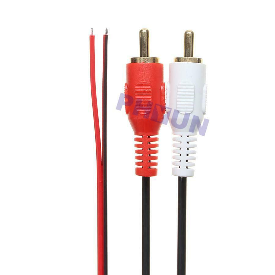 Bluetooth 2RCA Port AUX Cable Adapter Wiring Module Insert To the Back Radio