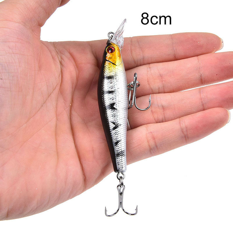 9g/8cm fishing lures baits floating metal crankbaits popper hard lures ho.l8