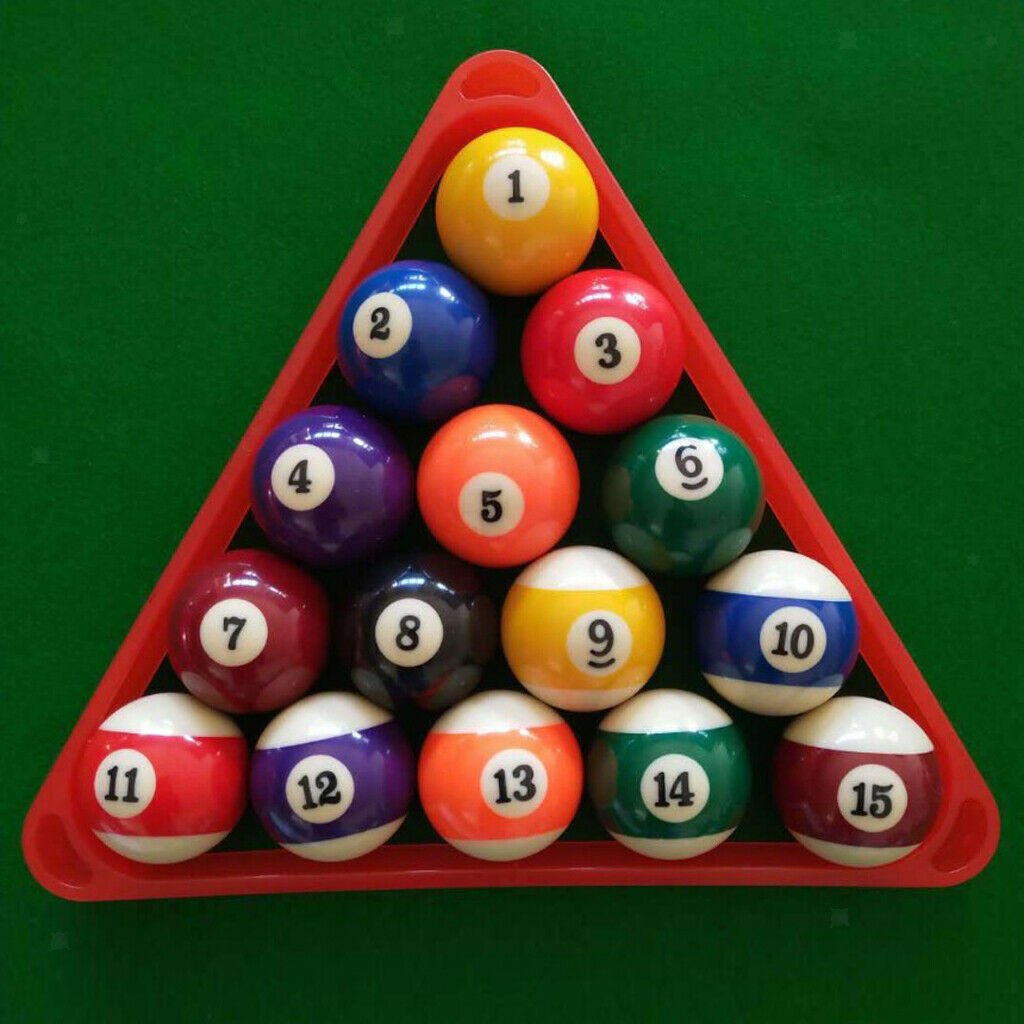 Eight Ball Pool Table Triangle Billiards Snooker Rack Repositioning Frame Red