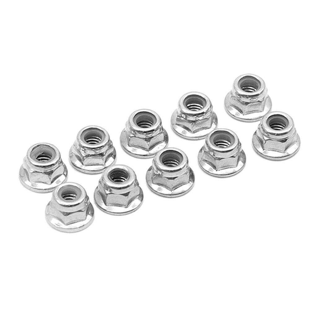 2X 8pcs 12428-0119 M4 Self Locking Hex Nuts Lock Nuts for Wltoys 12428 12423