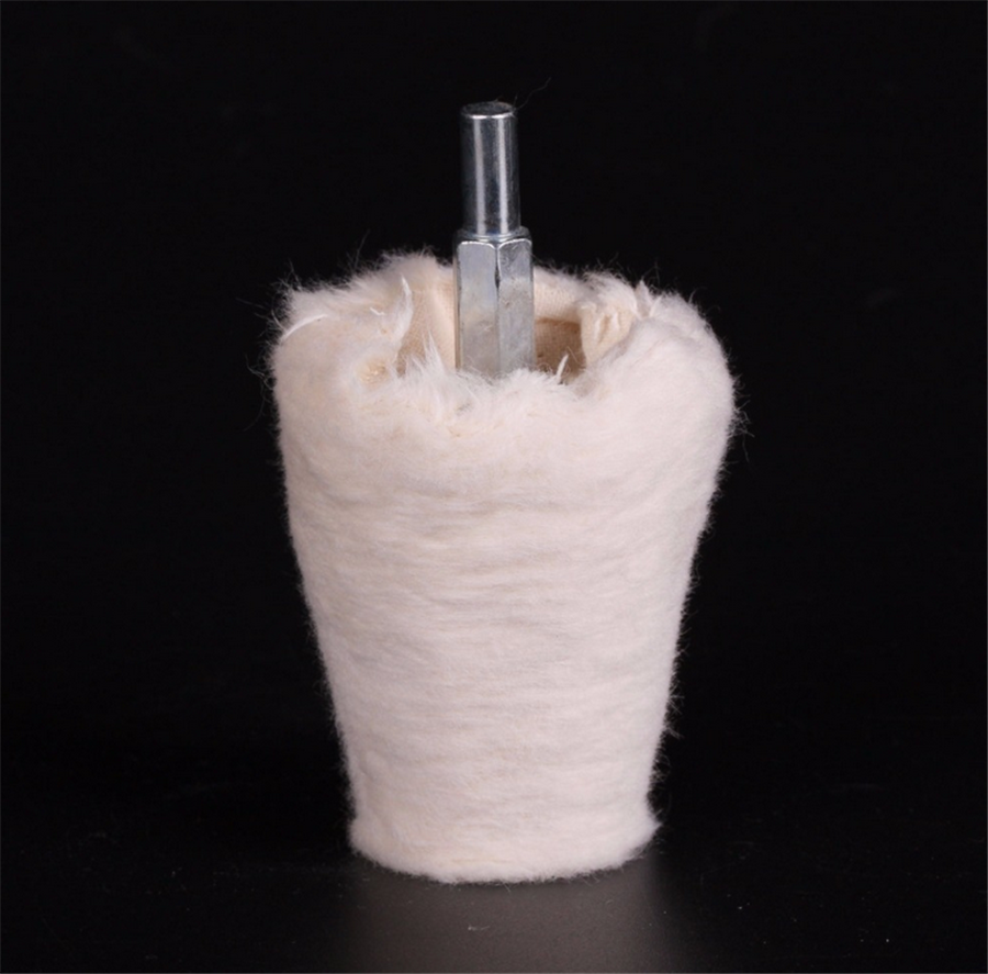 Buffing Polishing Pad Mop Wheel Felt Soft Polish Cone Tool Drill Metal Jewelry