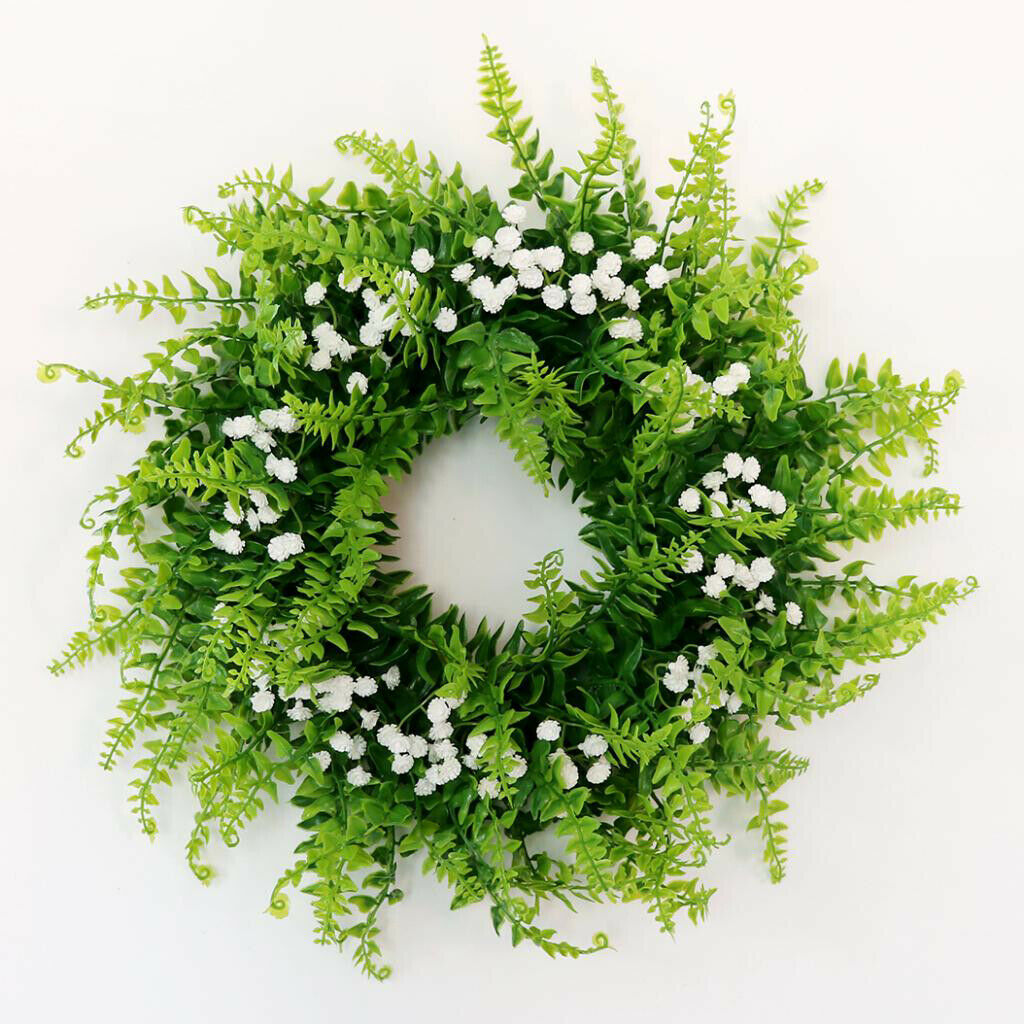Romantic Simulation Gypsophila Front Door Lintel Wreath Bloosom Garland Home