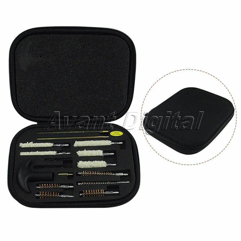 16 PC Deluxe Universal Pistol Cleaning Kit with Padded Storage Case Gun Smithing