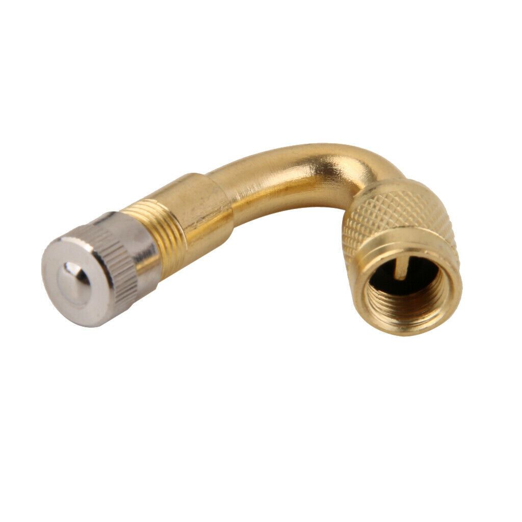 2Pcs Copper Car Golden Tire Valve Stem Replacement Parts Accessories 35mm