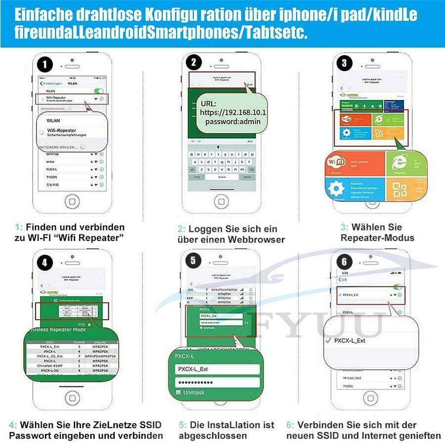 300Mbps WiFi Repeater Wireless AP Router Extender Signal Booster Range US PLUG