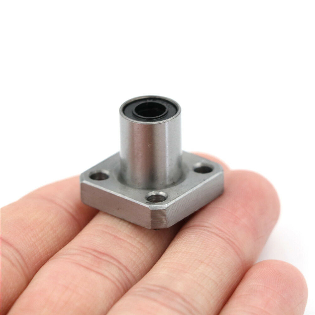 6mm Inner Diameter Square Flange Linear Motion Bushing Ball Bearing LMK6UU X Qx