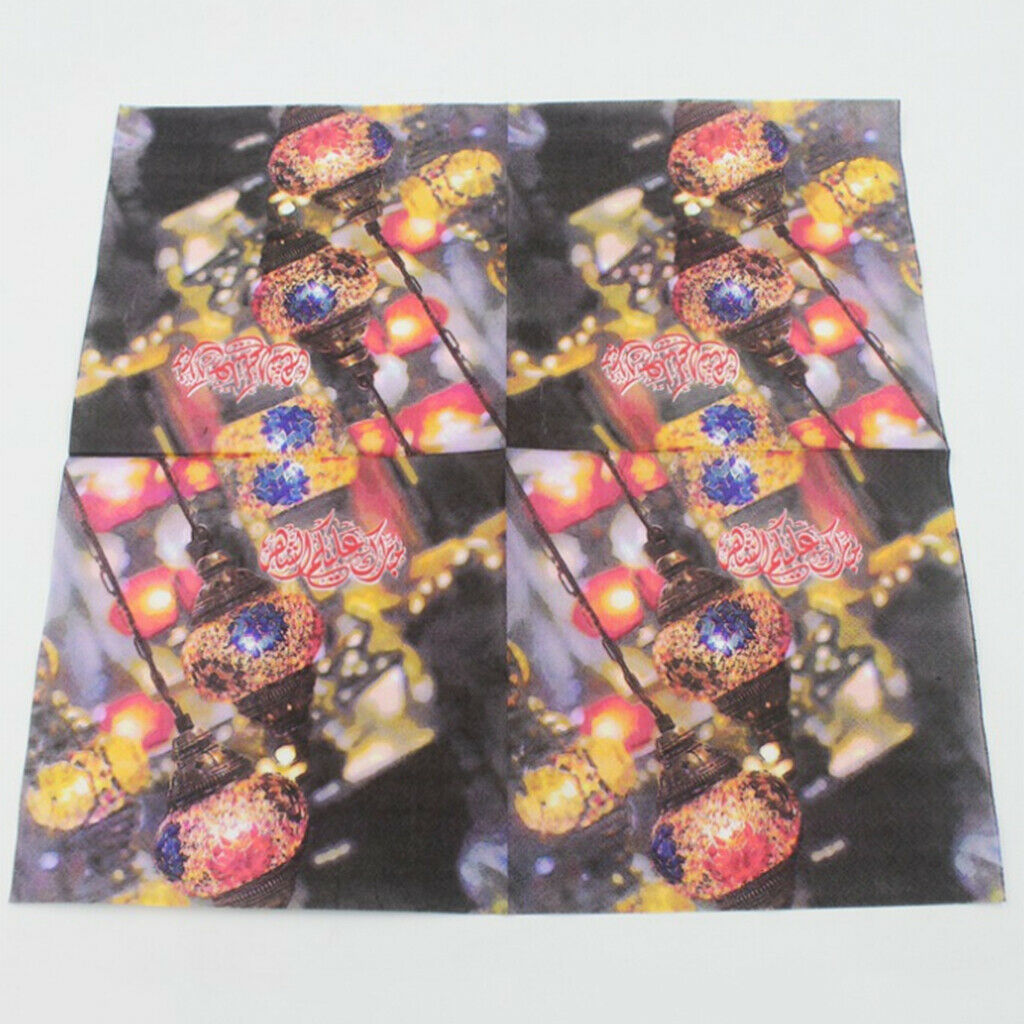 20 Pieces Napkins Paper Serviettes Wedding Party Home Accessories 33x33cm
