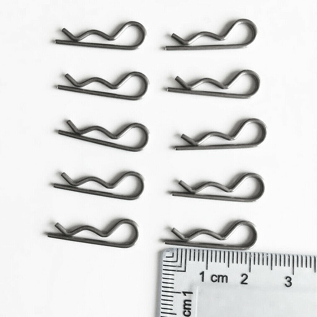 50 Pieces Marine Stainless Steel R Retaining Clip Spring Cotter Pin 1.2x22mm