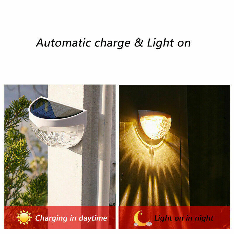 1PC LED Solar Wall Lights Power PIR Motion Sensor Garden Yard Lamp Outdoor IP55