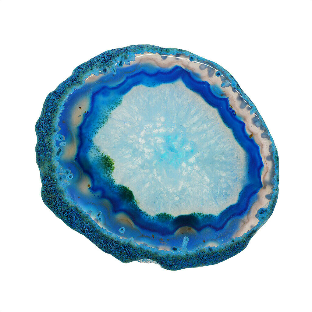 Navyblue 60-80mm Agate Quartz Crystal Slice Coaster Jewelry Making Supplies