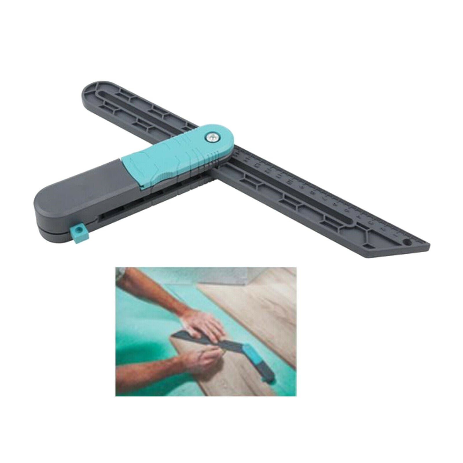 Precise Lock Angle Measuring Ruler Level Tiling Gauge Metric Carpenter