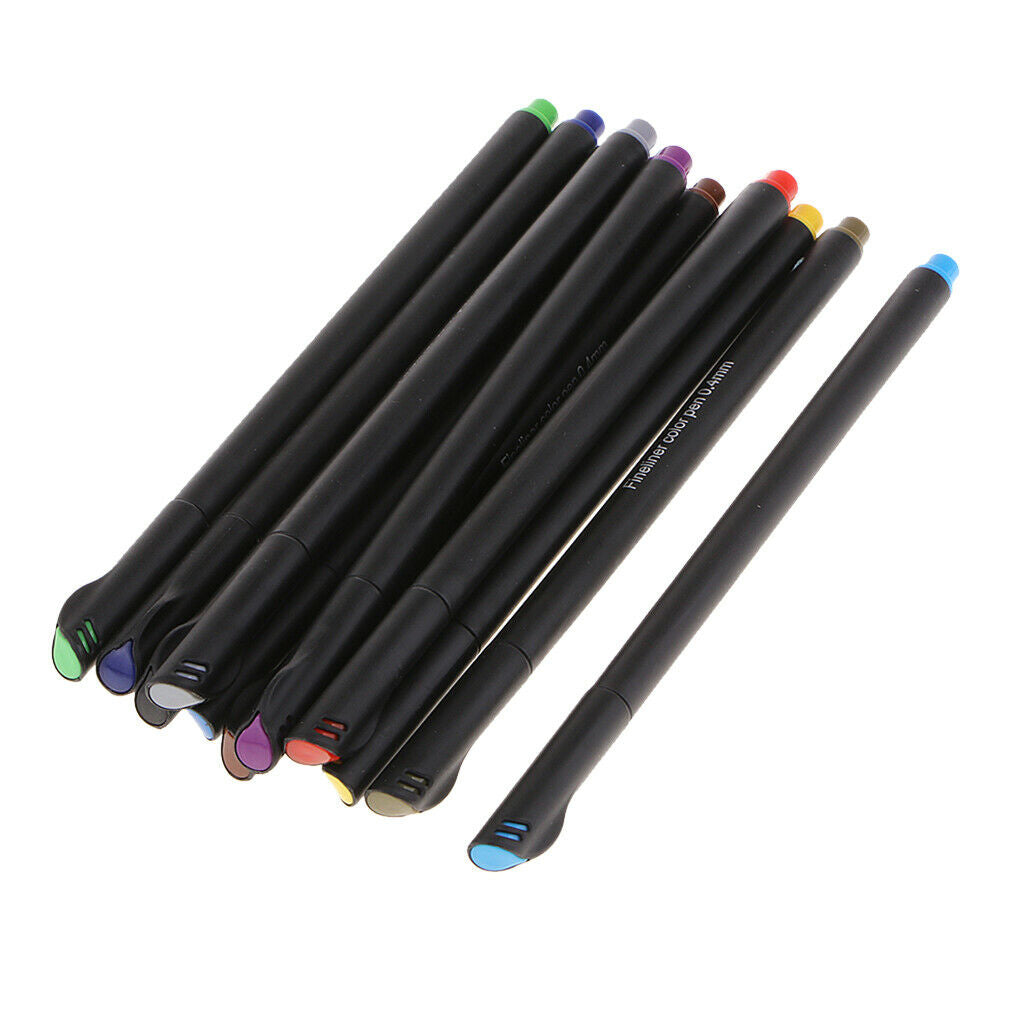 12Pcs Colored Water Based Pens Kids Drwaing Tools Journal Scrapbooking