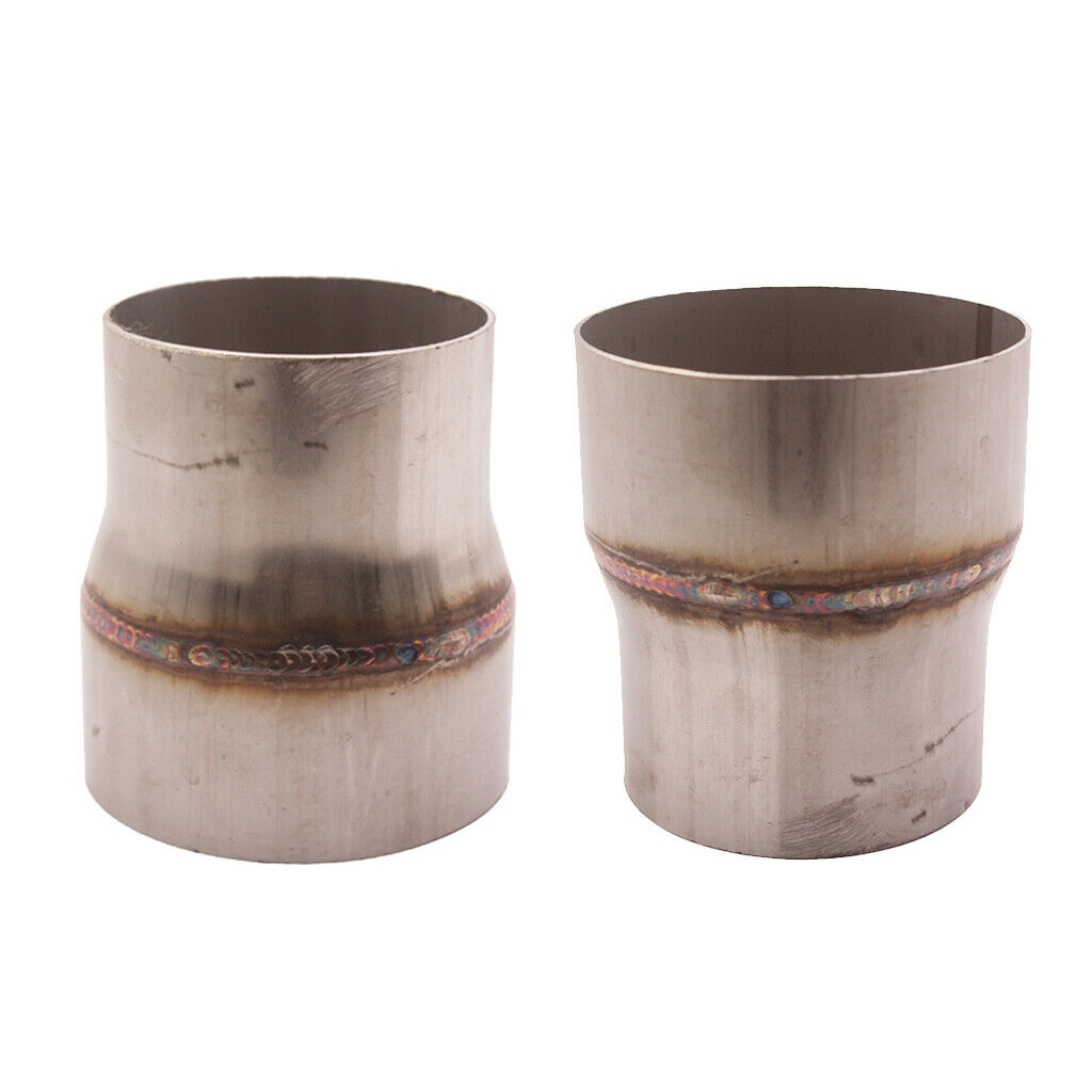 2x Mild Exhaust Pipe Reducer 3" O.D. to 4" O.D. Rustproof Anti-corrosion