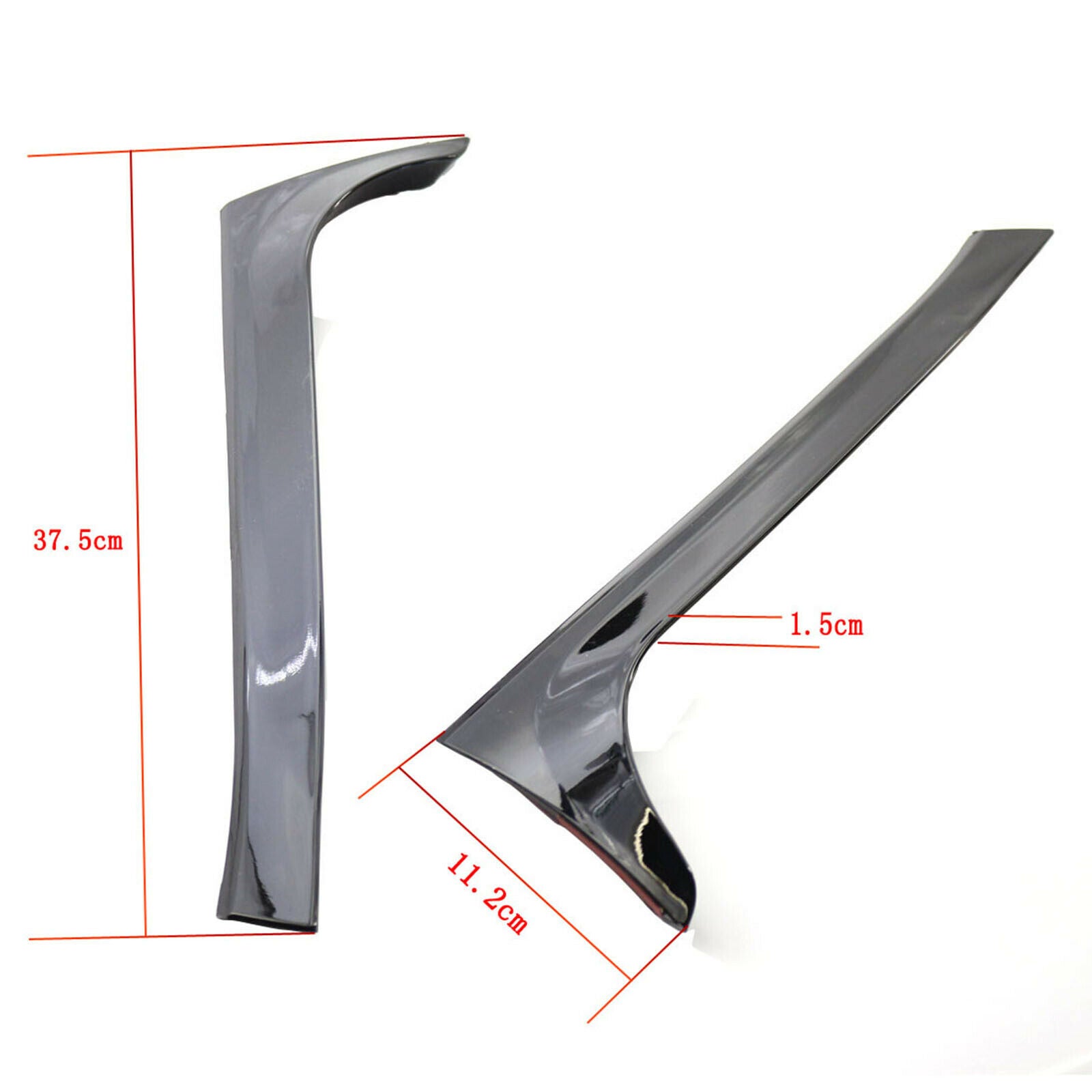2Pcs Rear Roof Window Side Spoiler Wing Custom Parts for VW Golf 6 MK6