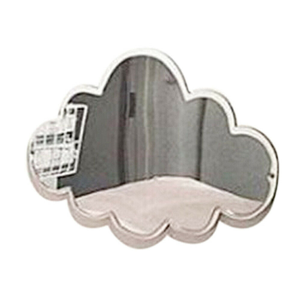 Wooden Cloud Wall Hanging Mirror Decor Baby Kid's Room Nursery Ornament #2