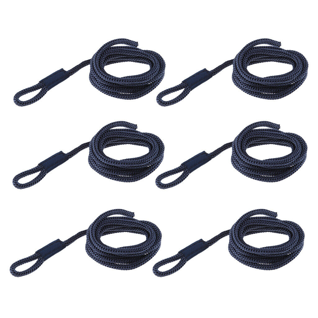 6X Durable Boat Fender Lines Whips Rope Docking Dock Line Marine Essentials