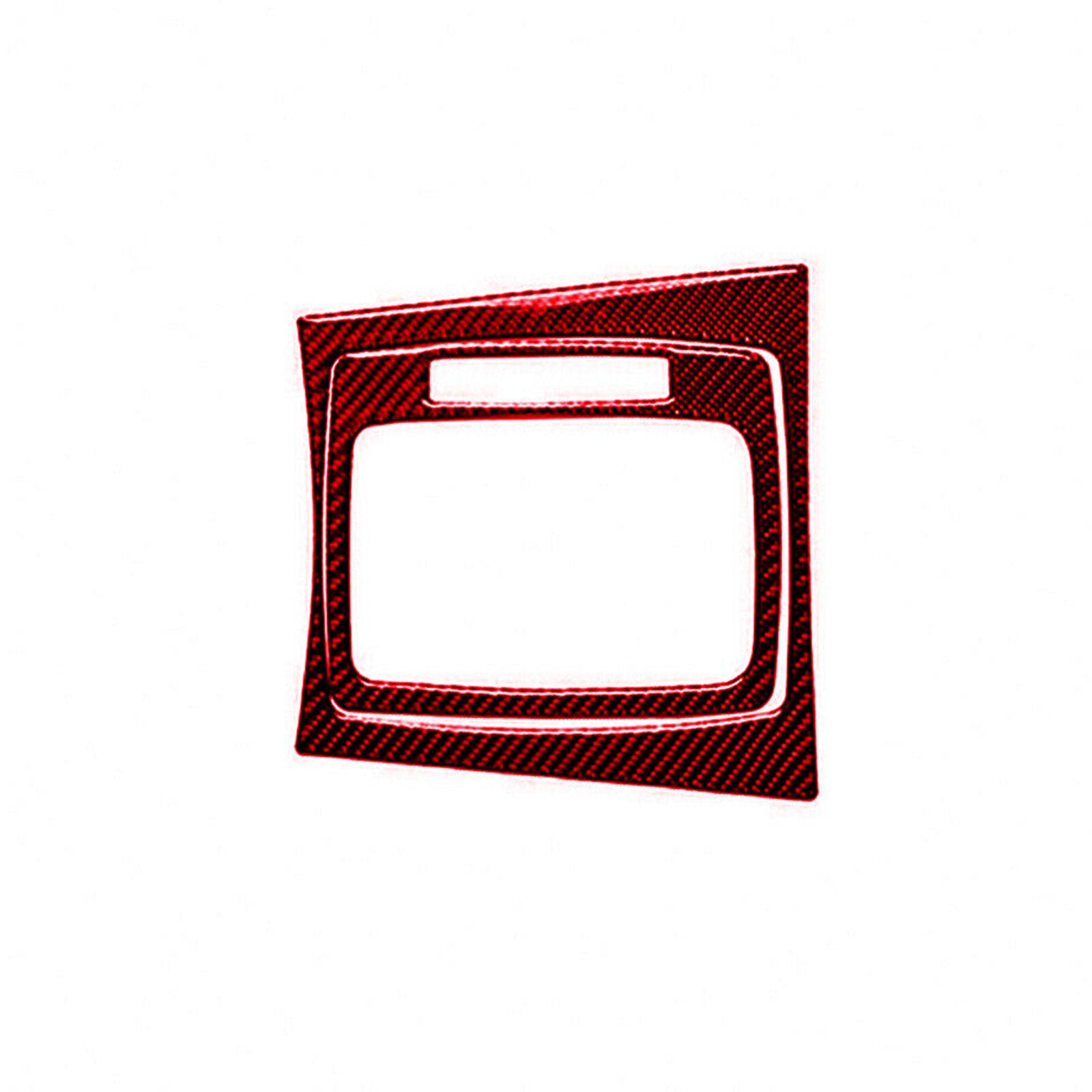 2Pcs Red Carbon Fiber Gear Shift Panel Trim Cover For Mercedes Benz C Class W204