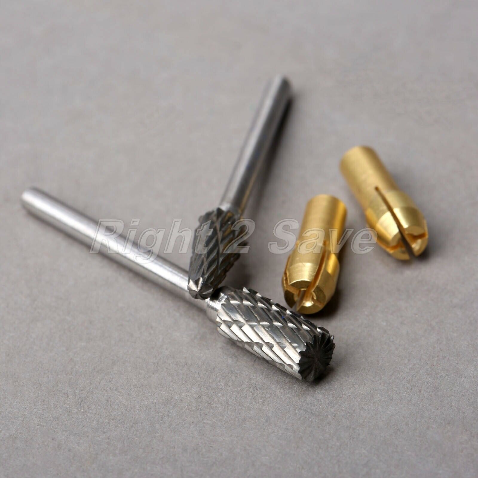 30*Diamond Polishing Burrs+10*Brass Collets Tool+Dedicated Locator Set For Drill