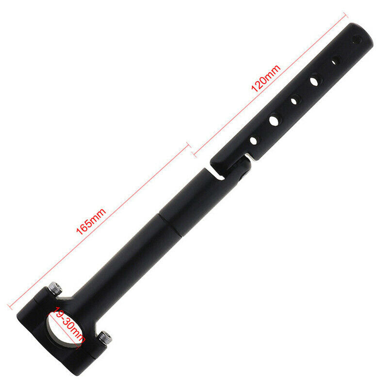 Foldable Aluminium Motorcycle Bikes Handlebar LED Light Extension Bracket Stand