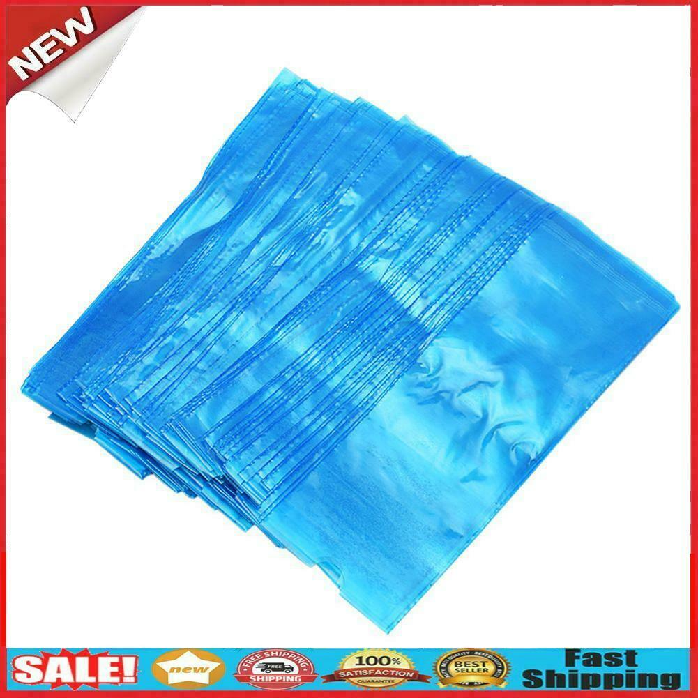 200pcs Tattoo Clip Cord Sleeves Medical Hygiene Machine Cover Bag Blue @