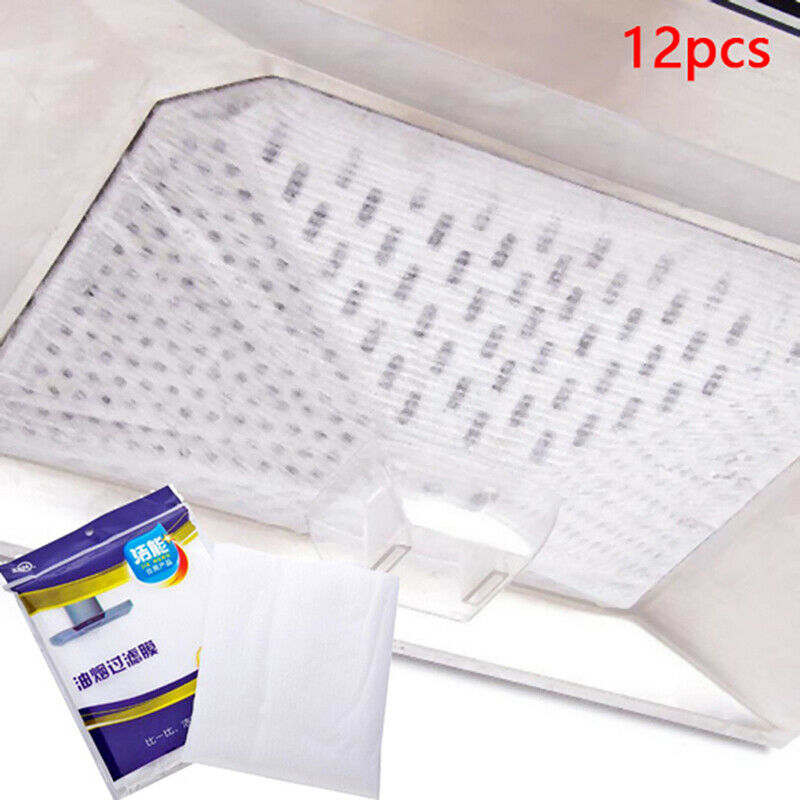 12pcs/set Kitchen Absorbing Paper Non-woven Anti Oil Cotton Filters Cooke.l8