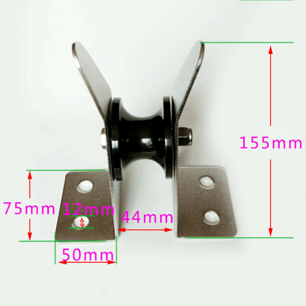 Boat Stainless Steel Bow Anchor Roller 6" Fixed for Marine Yacht Docking