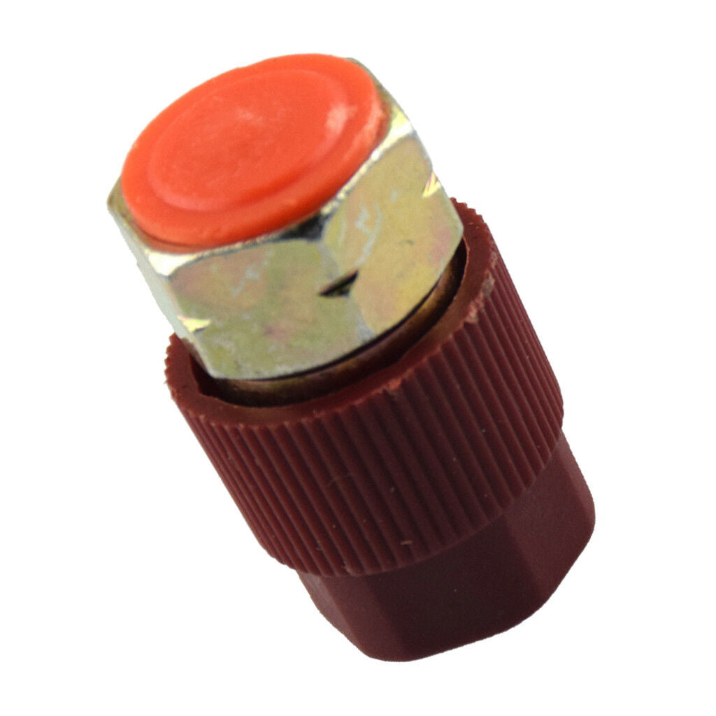 3/8" High A/C Service Charging Port Adapter Retrofits R12 to R134a with Cap
