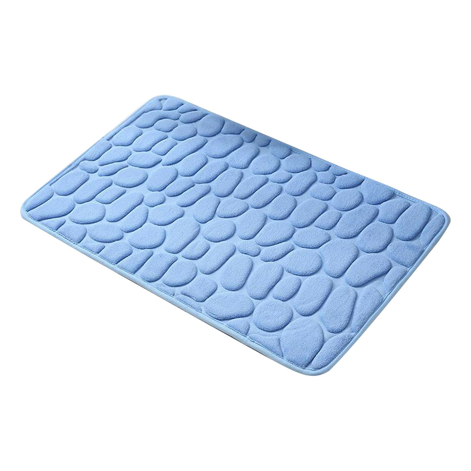 Bathroom Carpet Mat Floor Mat Rug Anti-slip Doormat 40x60cm Blue