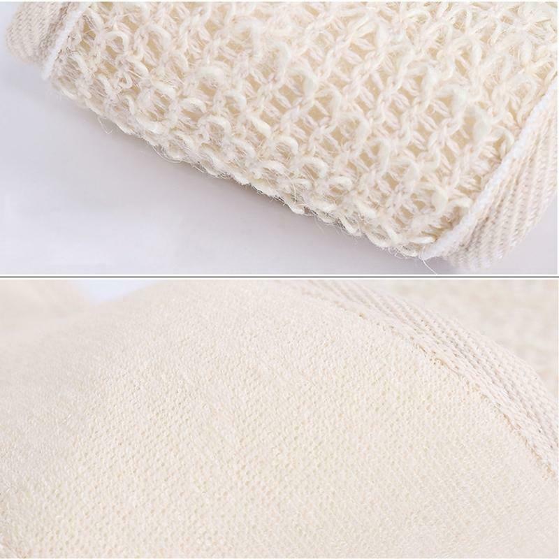 Multifunctional Soft Cotton Linen Body Cleaning Back Scrubber Bathroom Tool