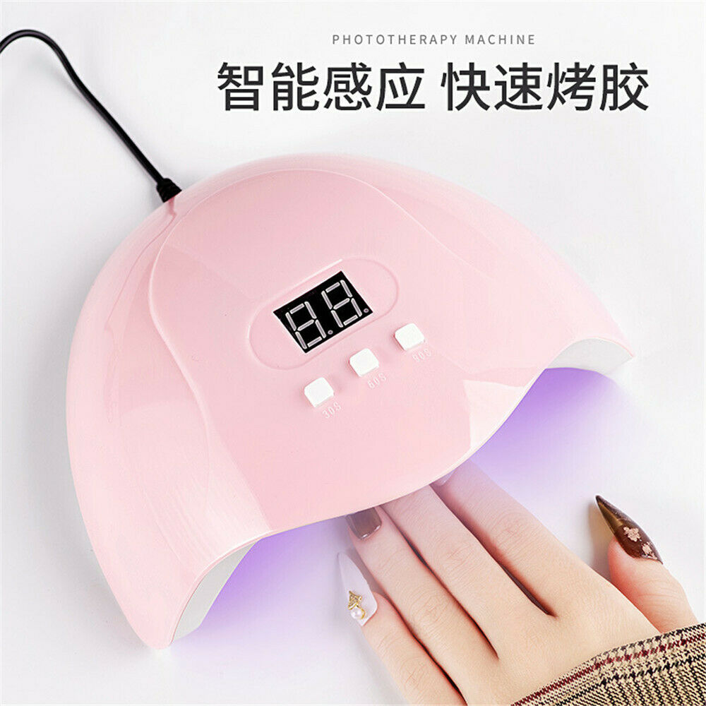54W Nail Lamp UV LED Professional Polish Dryer Gel Acrylic Curing Nails Light US