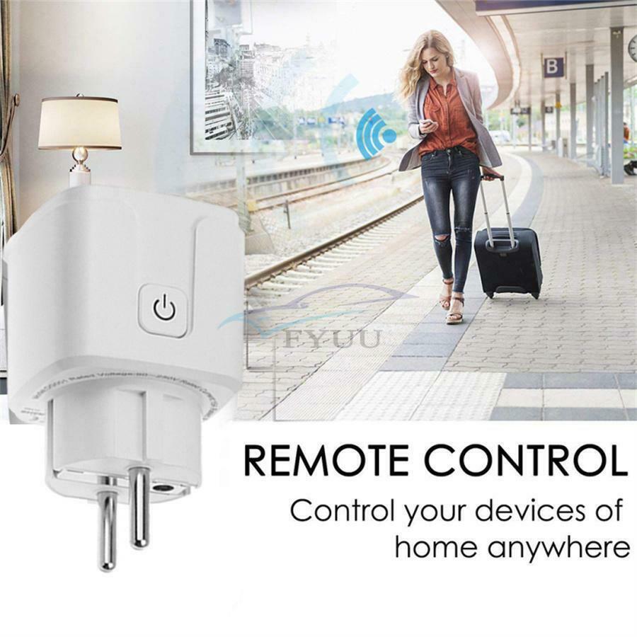 3500W 16A White EU Smart WiFi Plug Socket For Home Office Bedroom Smart Devices