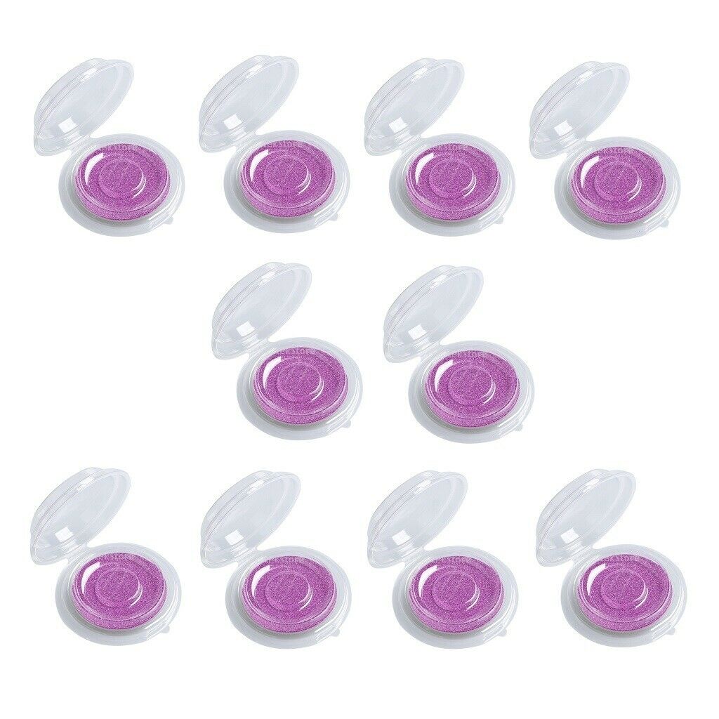 40pcs Portable Empty Plastic False Eyelash Care Storage Case Holder Rose Red
