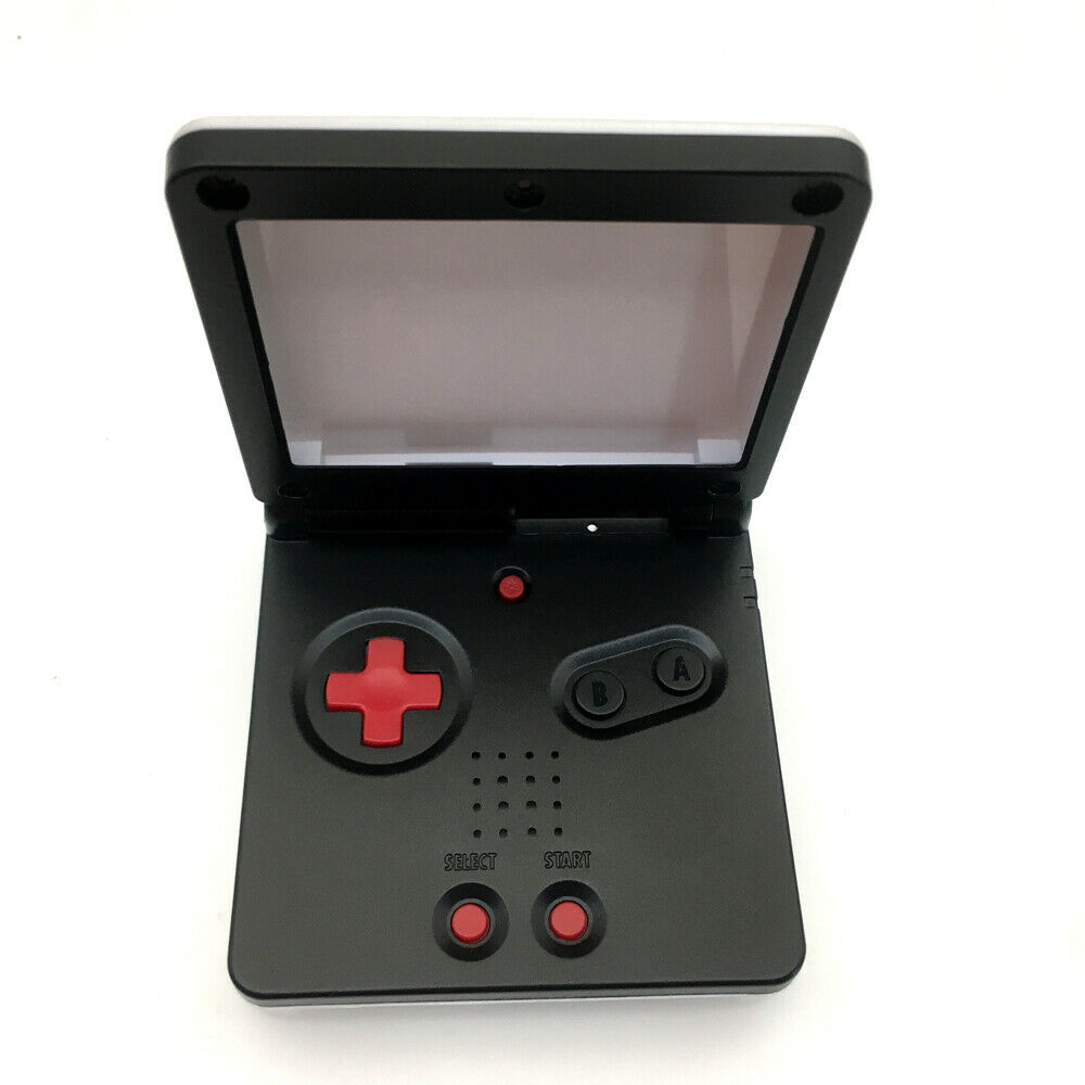 White+Black Housing Shell Case Cover Kits For Nintendo GameBoy Advance SP GBA SP
