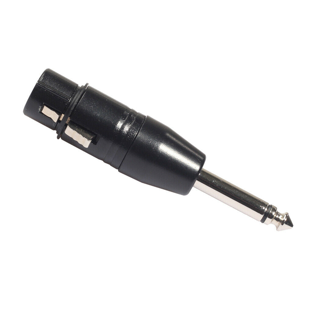 3 Pin XLR Female To 6.35mm Male Mono    Adapter Microphone Leader