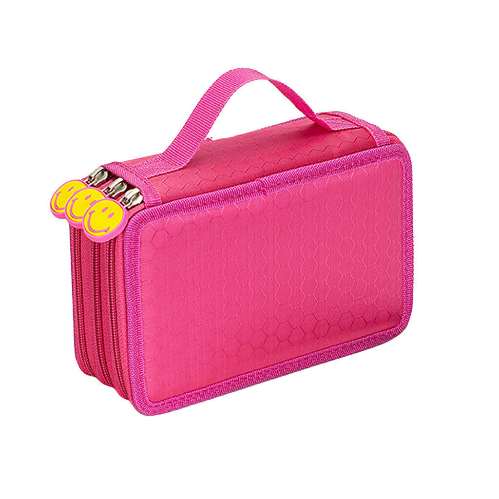3 Layers Pencil Pen Case Makeup Travel Pouch Storage Organizer Bag 55 Holes