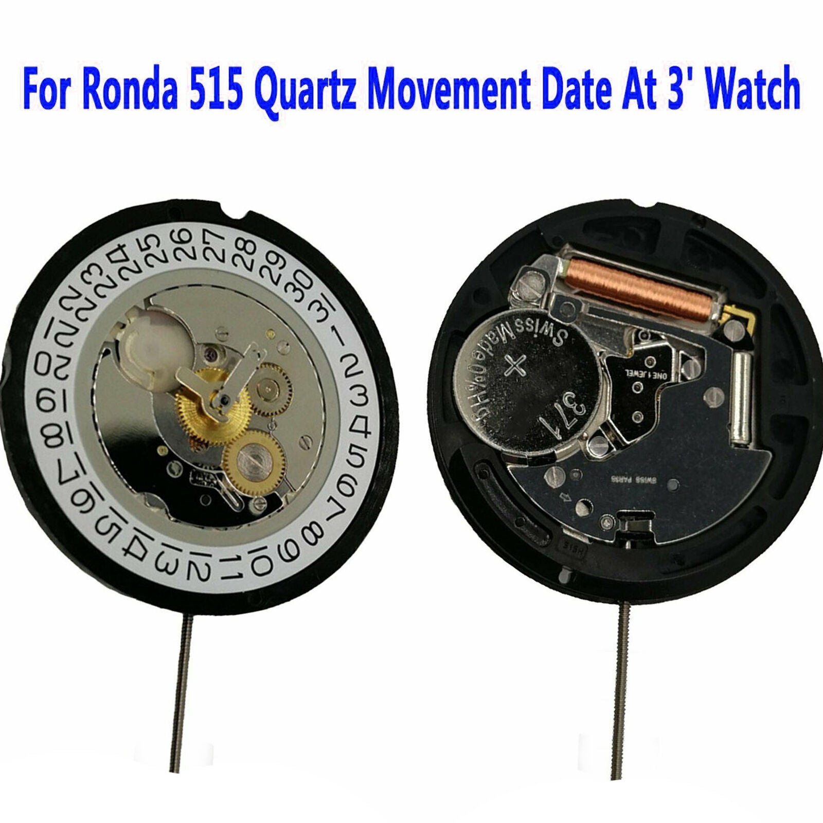 Ronda 515 Quartz Movement Date At 3' Watch Repair Parts Accessories