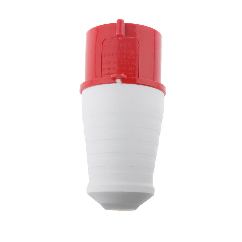 2x 5 Pin Plug Surface Mounted Waterproof IP44 380V - 415V 32A