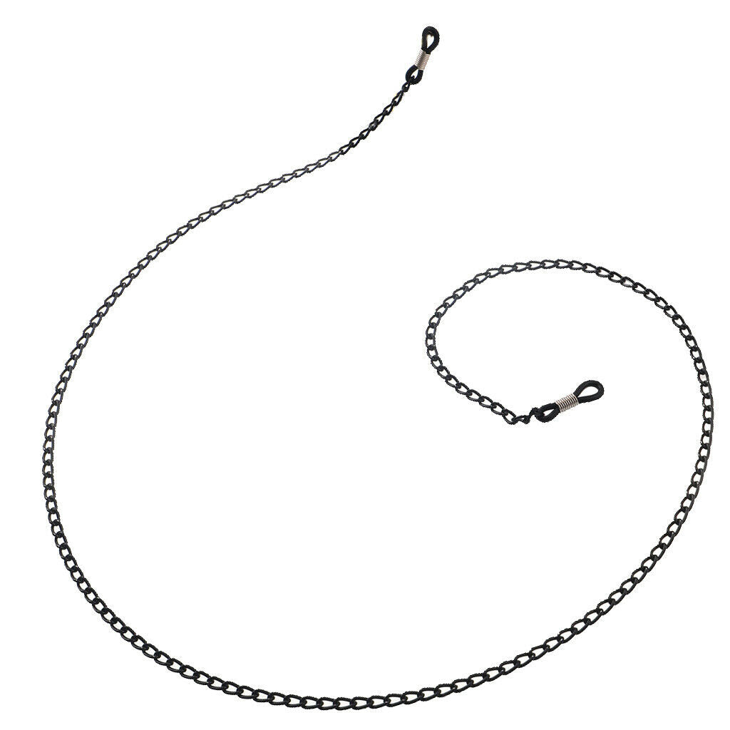 70 cm Metal Eyeglasses Chains Rope Spectacles Cord Holder Retainer Strap Black