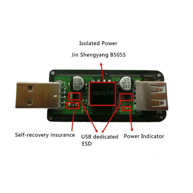 USB To USB Isolator Industrial Grade Digital Isolators With Shell 12Mbps Speed