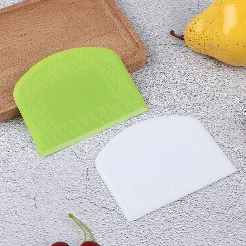 2 Pcs Dough Scraper Bowl Scraper Kitchen Supplies Baking Tools Cutter Bre.l8