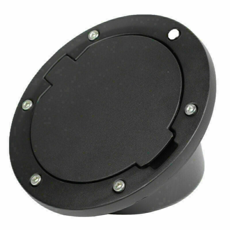 Black Locking Door Fuel Gas Tank Cap Cover For 2007-2018 Wrangler TJ CN