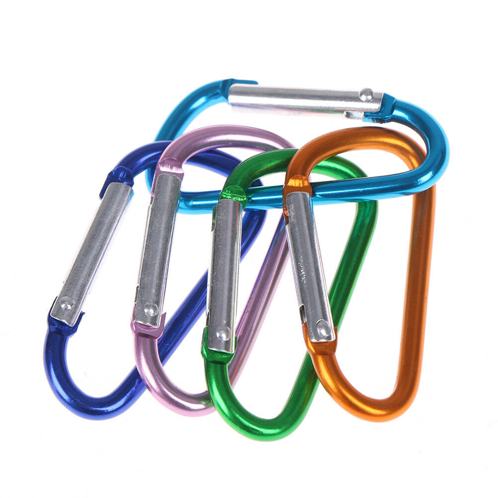 5X aluminum carabiner D-ring key chain clip snap hook-karabiner camping ke.l8