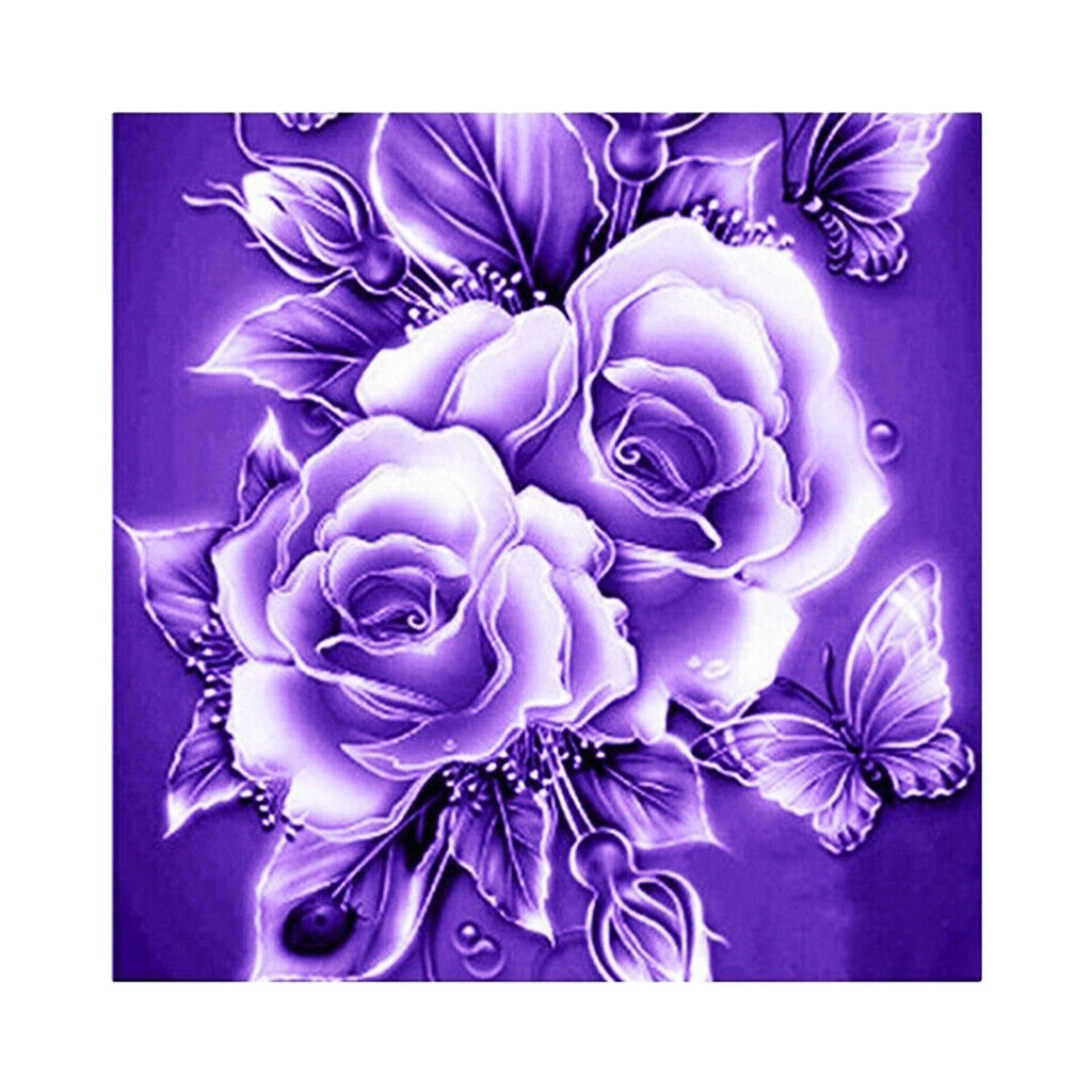 Flower Rose DIY 5D Diamond Painting Embroidery Cross Crafts Stitch Kit 2#