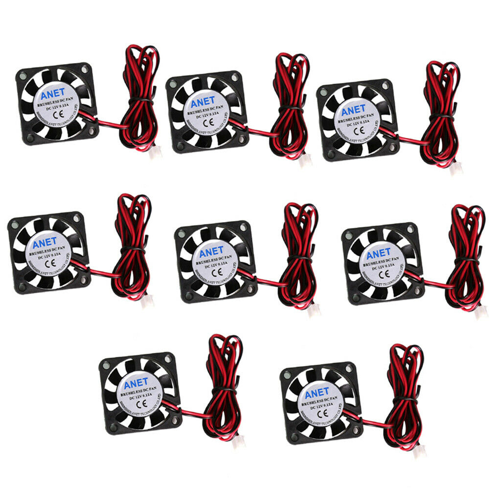 8pcs 12V 40mm Desktop PC Computer Case CPU Cooler Cooling Fan