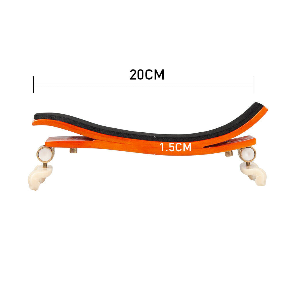 Professional Maple Wooden Adjustable Violin Rest Holder for 3/4 4/4 Violins