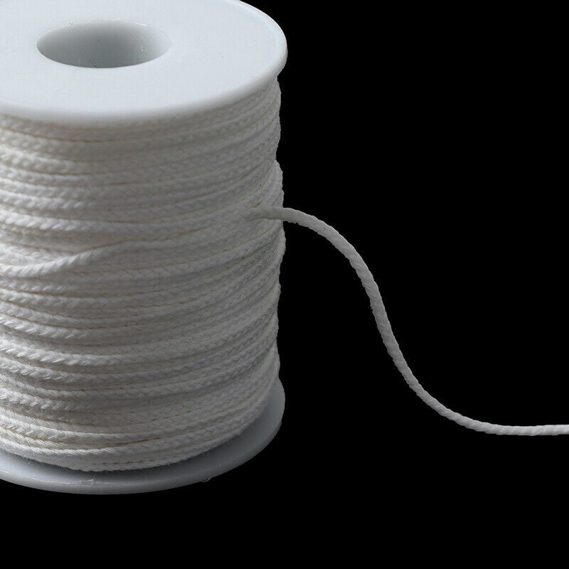 61 Meters Spool of Cotton Braid Candle Wicks Wick Core Candle Making Suppl l RC