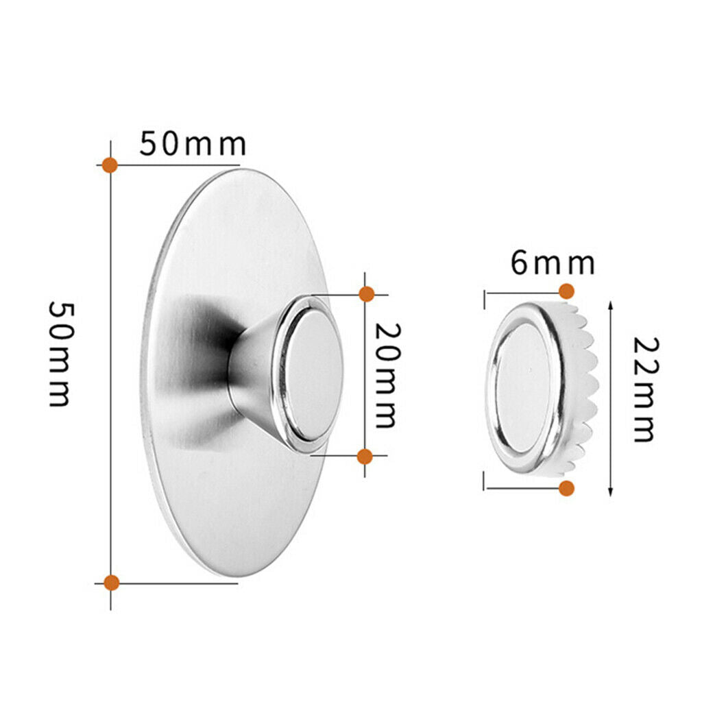 Rustproof Shower Magnetic Suction Soap Holder Hook Hanging Self-Adhesive New
